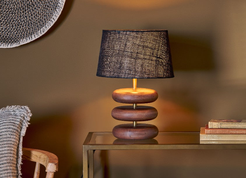 Wood Table Lamp Home Decor