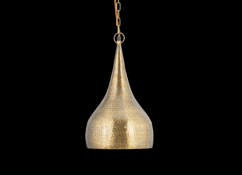 Quinn Statement Hammered Metal Pendant