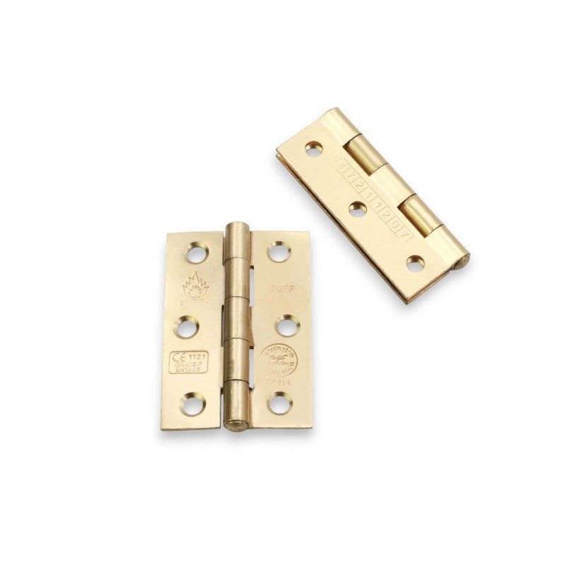 CE7 Mild Steel BB Butt Hinge - Electro Brass