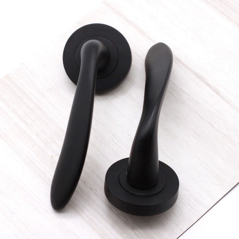 Matt Black Lever Door Handle Home Decor