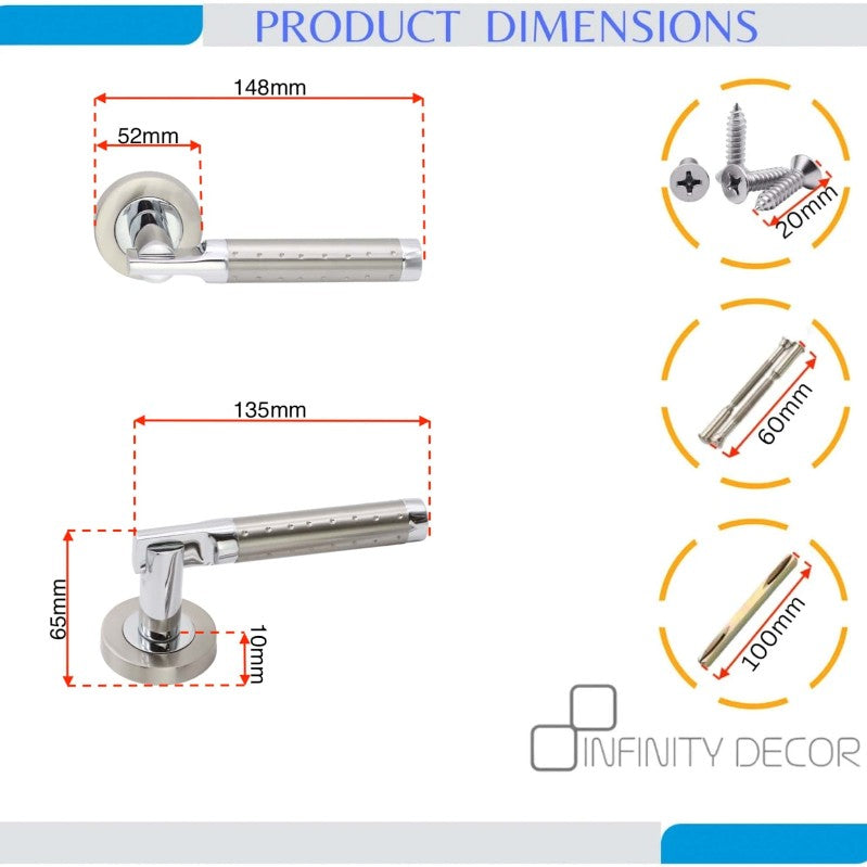 Lexis Lever Door Handle Dual Tone
