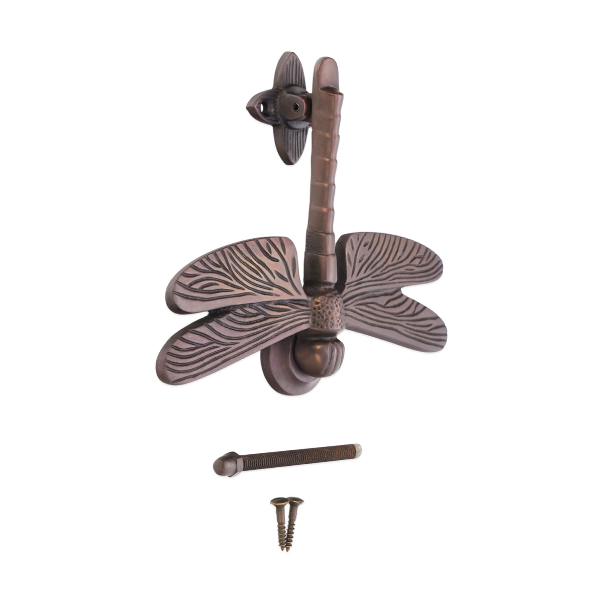 Aged Bronze Dragonfly Door Knocker Home Decor