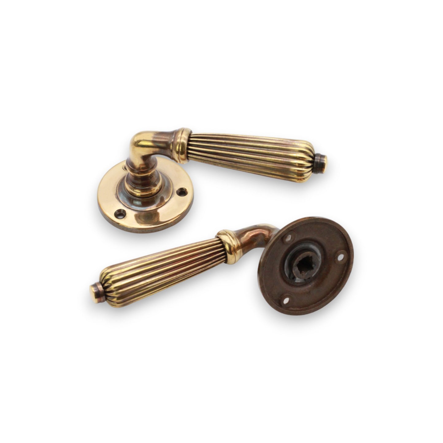 Regency Lever Door Handle Aged Brass