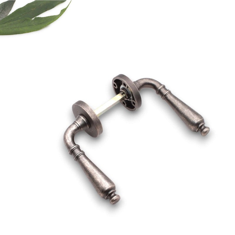 Poignée de porte à levier noisette, étain