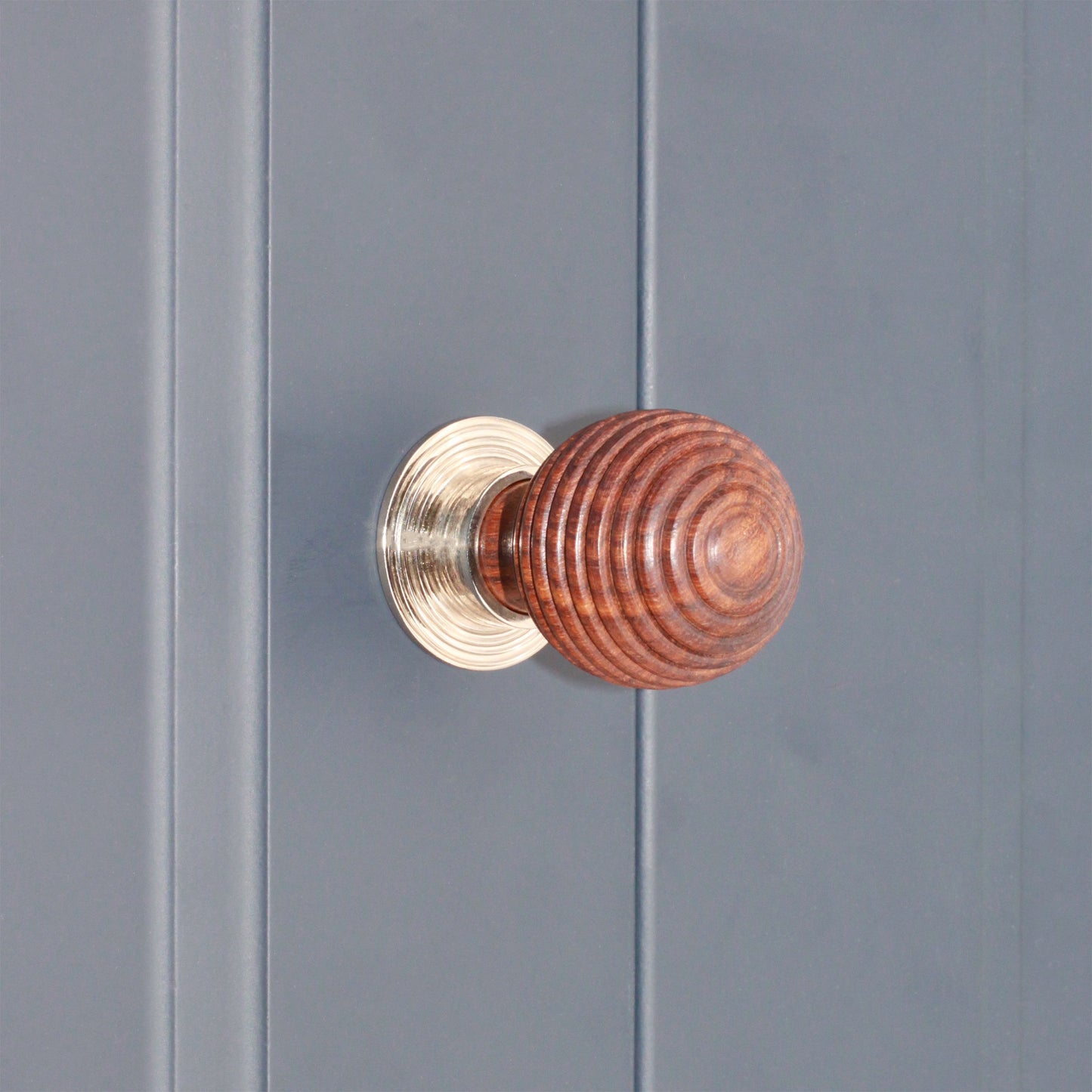 Rosewood Preston Großer Schrankknopf, poliertes Nickel