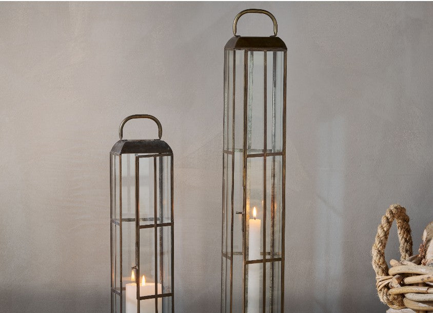 Vemula Lantern - Antique Brass