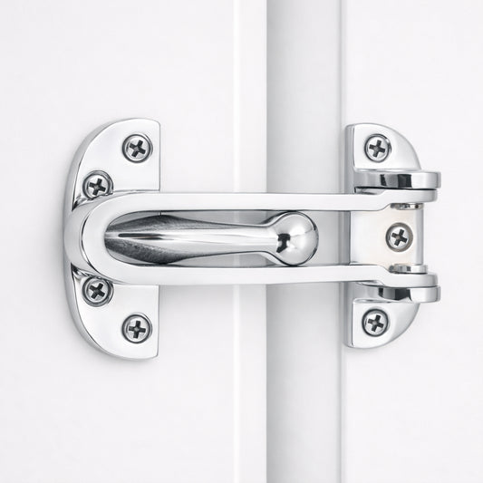 Protection de porte en laiton 105 mm Chrome poli