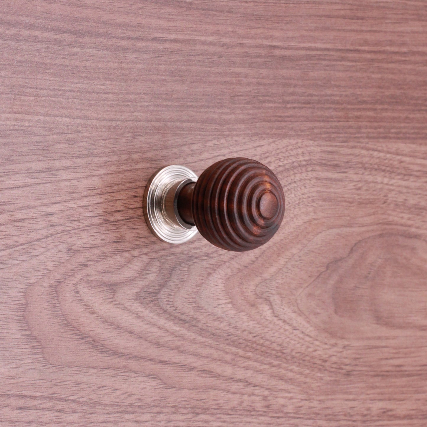 Palissandre Preston Petit bouton de placard Nickel poli