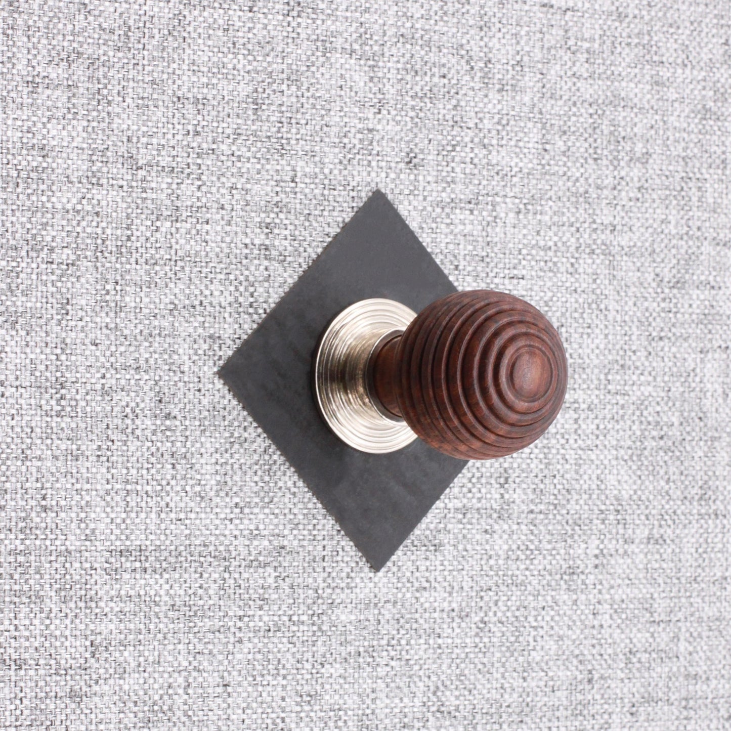 Palissandre Preston Petit bouton de placard Nickel poli
