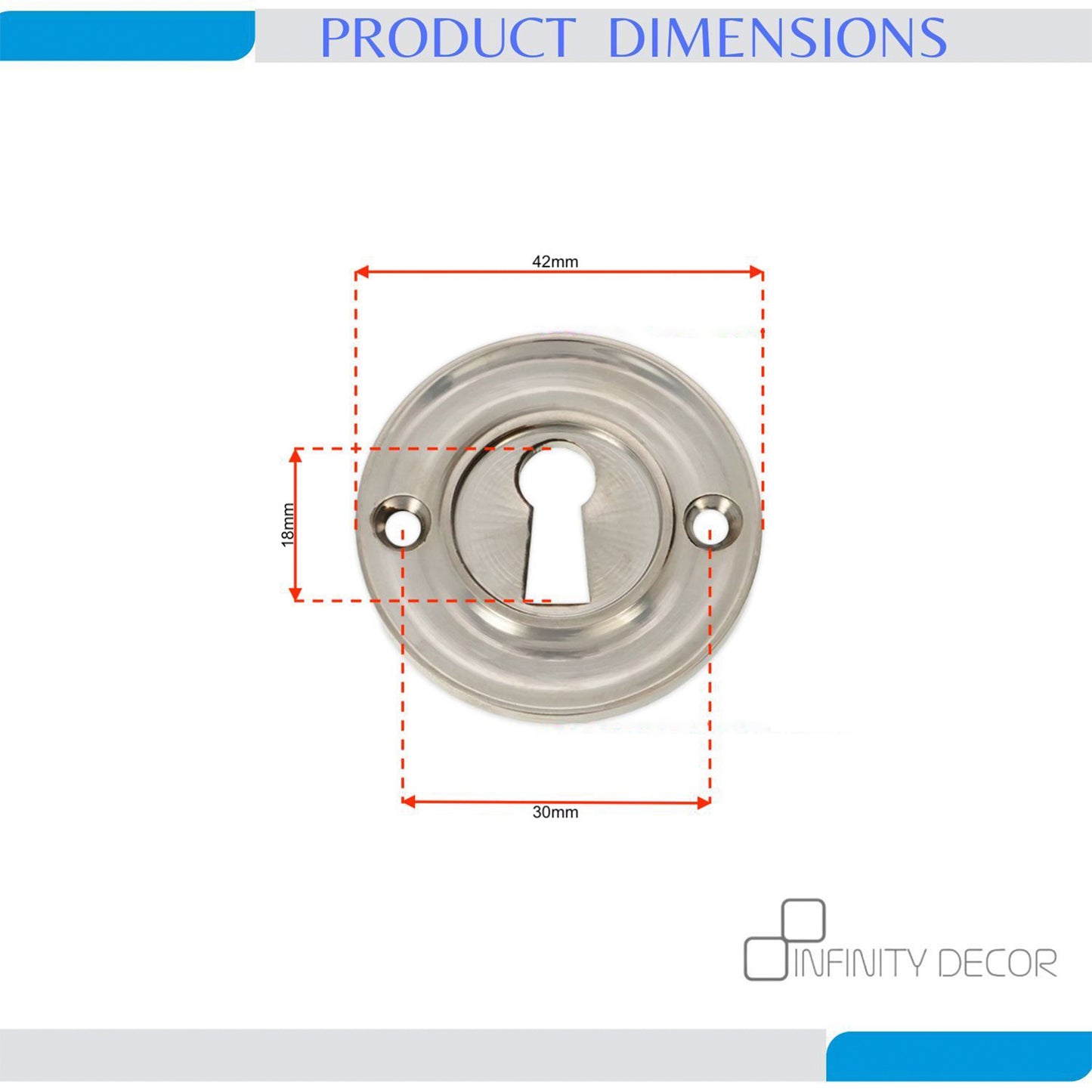 Slimline Standard Escutcheon Polished Nickel
