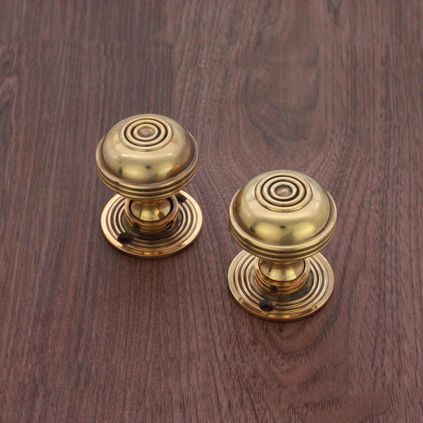 Bloxwich 50mm Rim/Mortice Door Knob Aged Brass