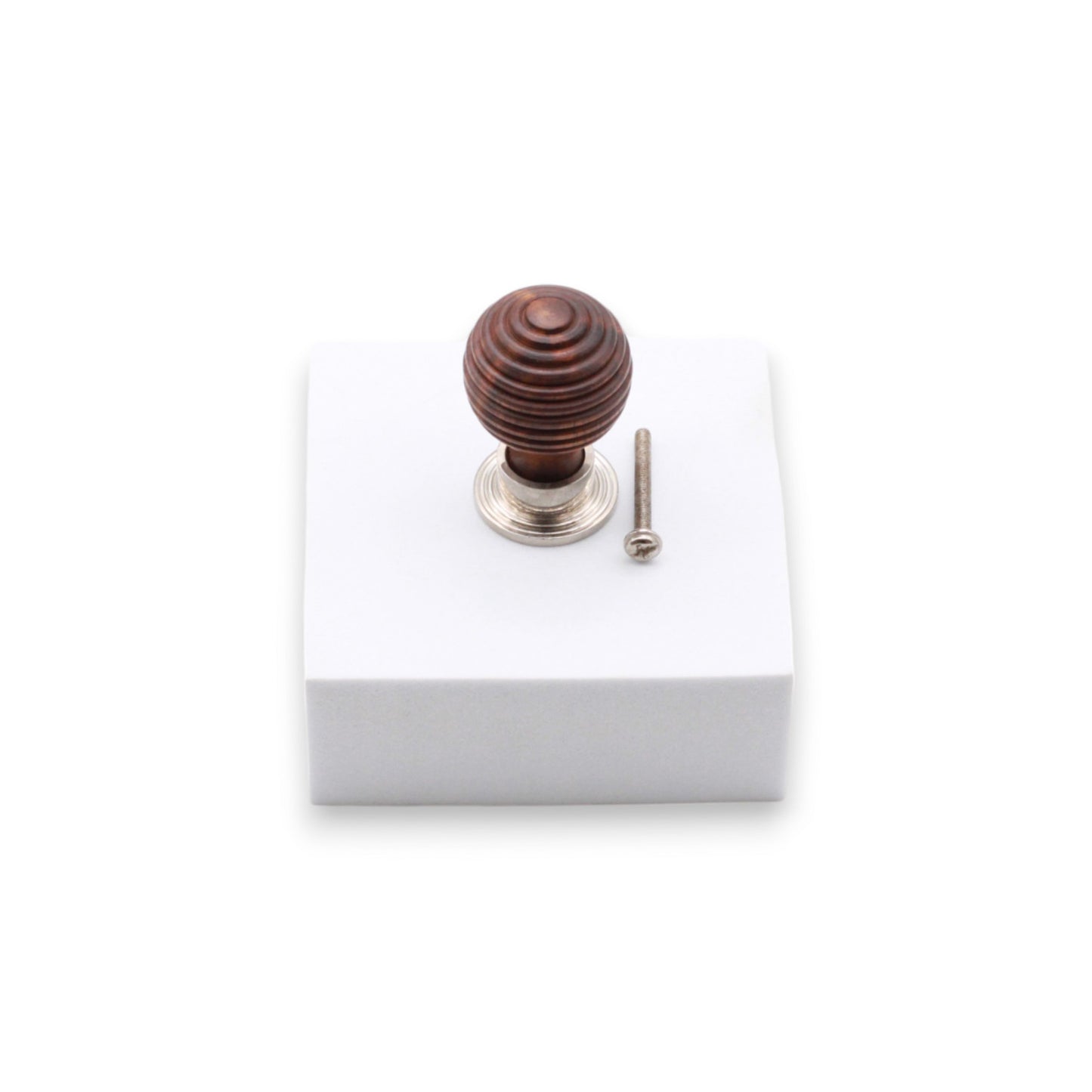 Palissandre Preston Petit bouton de placard Nickel poli