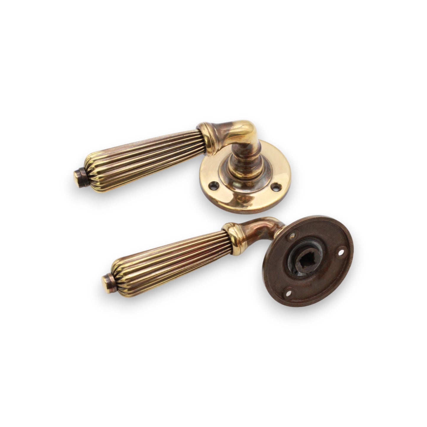 Regency Lever Door Handle Aged Brass