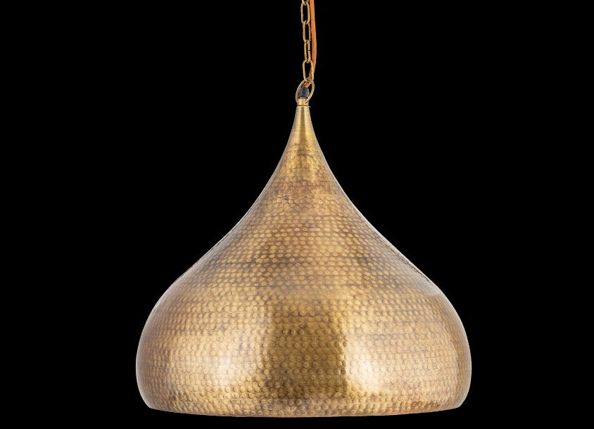 Quinn Statement Hammered Metal Pendant
