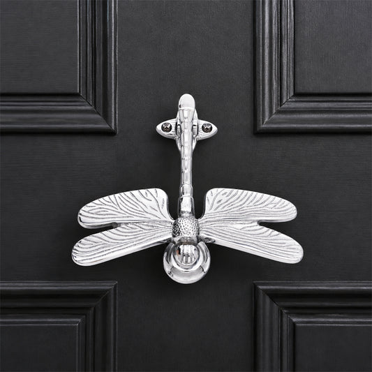 Heurtoir de porte libellule Chrome poli