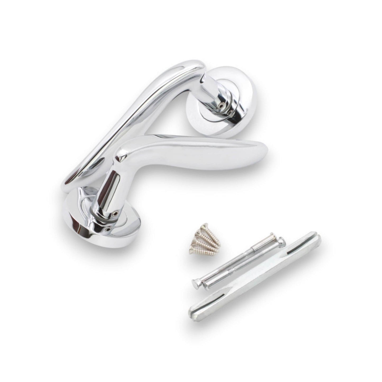 Senza Lever Door Handle Polished Chrome