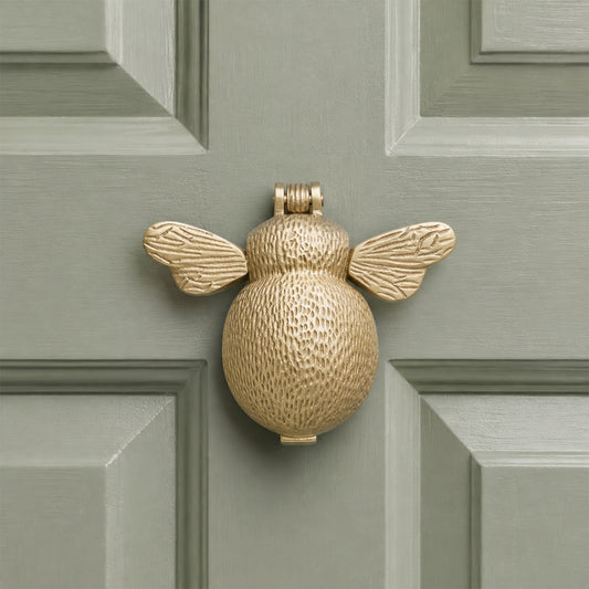 Heurtoir de porte Bumble Bee en laiton satiné