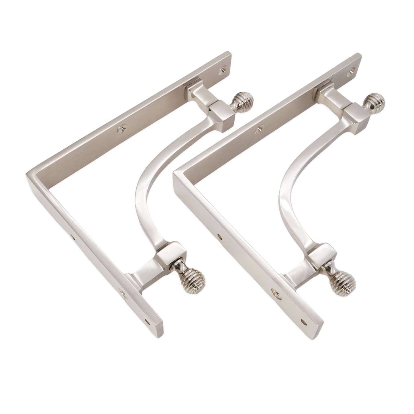 Beehive Medium Shelf Bracket Polished Nickel