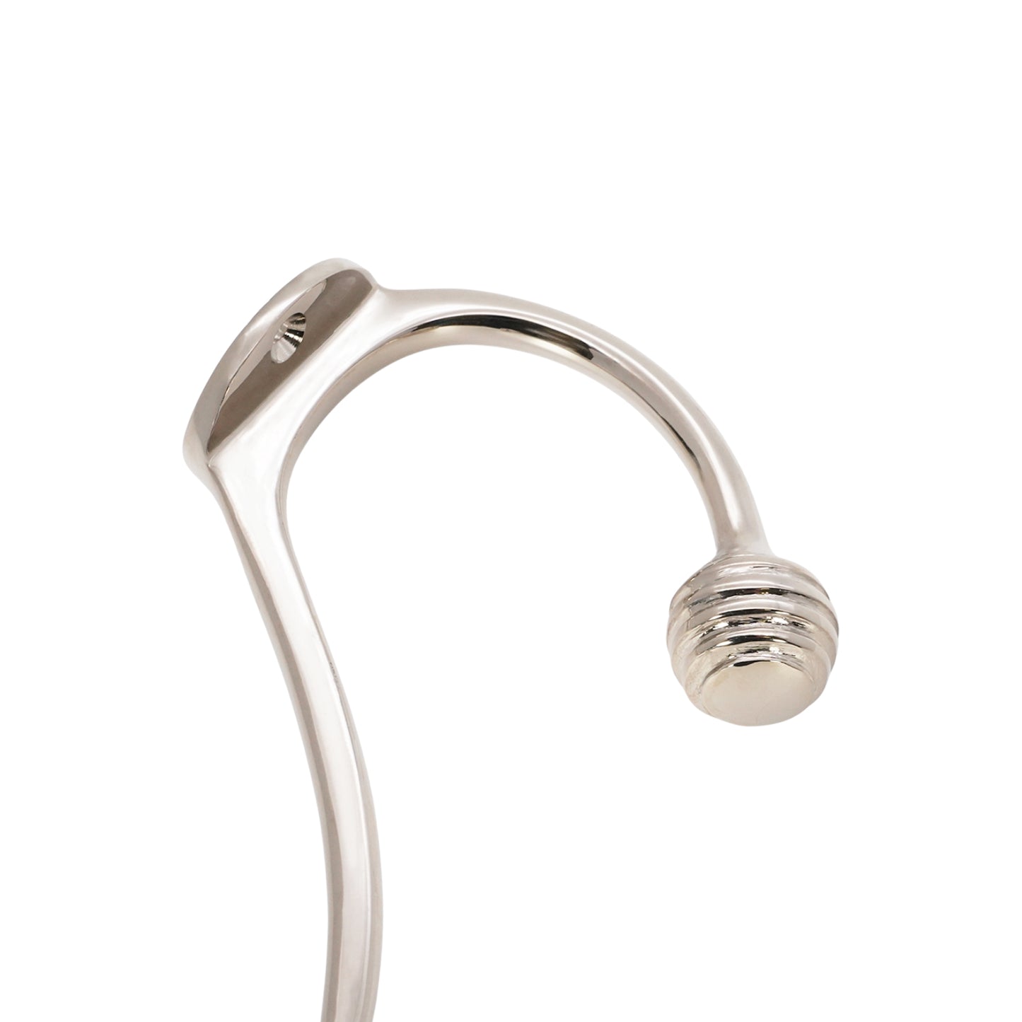 Beehive Twin Coat Hook Polished Nickel