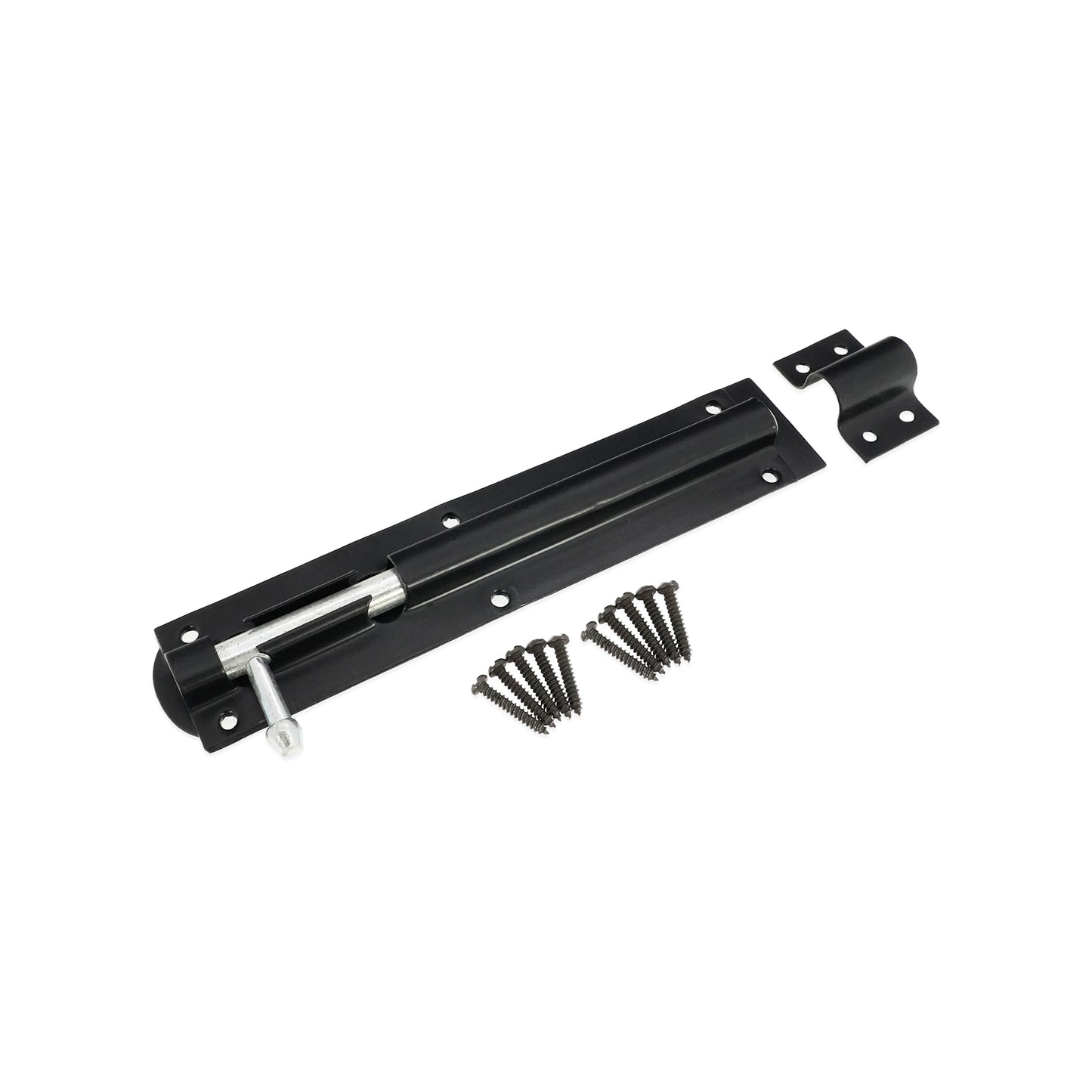 Black Barrel Bolt Straight Home Decor