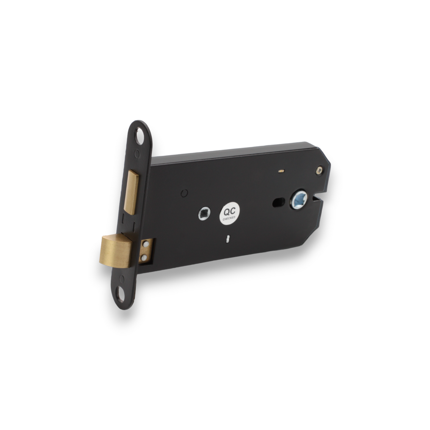 Serrure de salle de bain horizontale à 3 leviers 6" - Noir mat