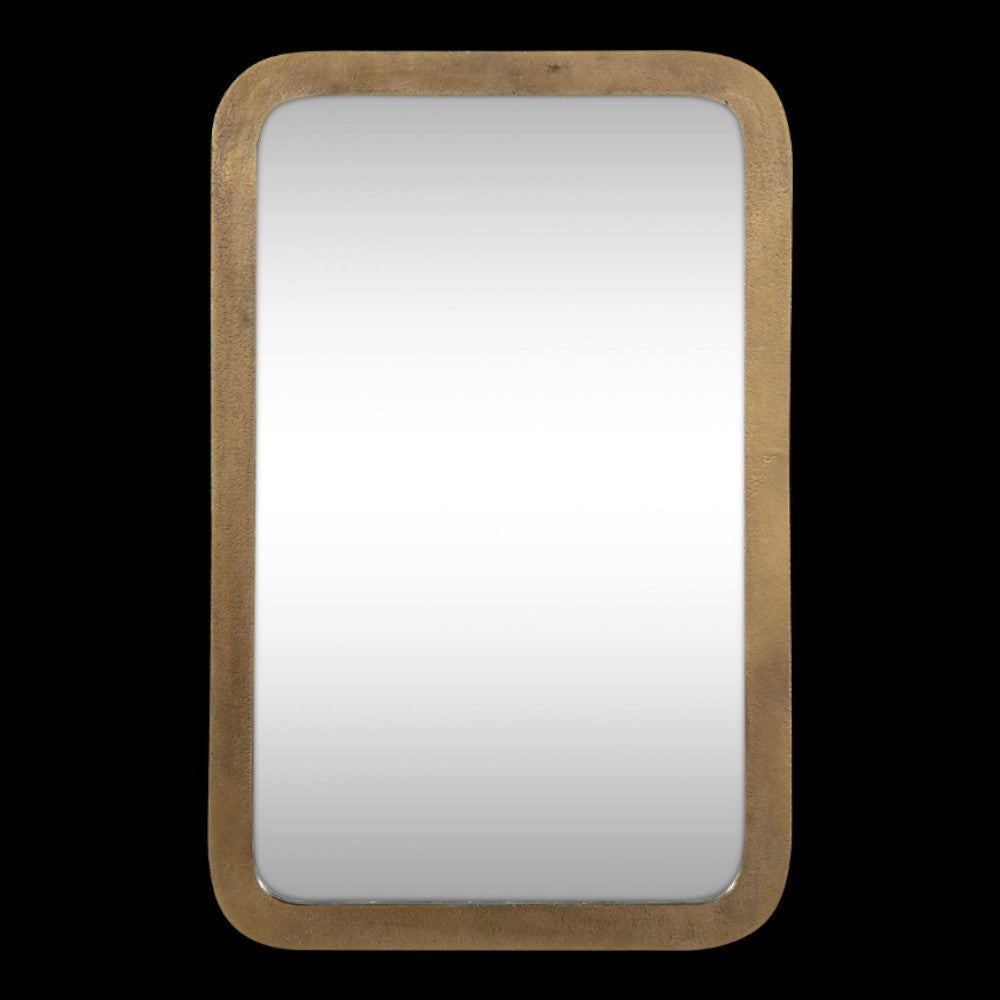 Ungura Rounded Mirror - Antique Brass - Small