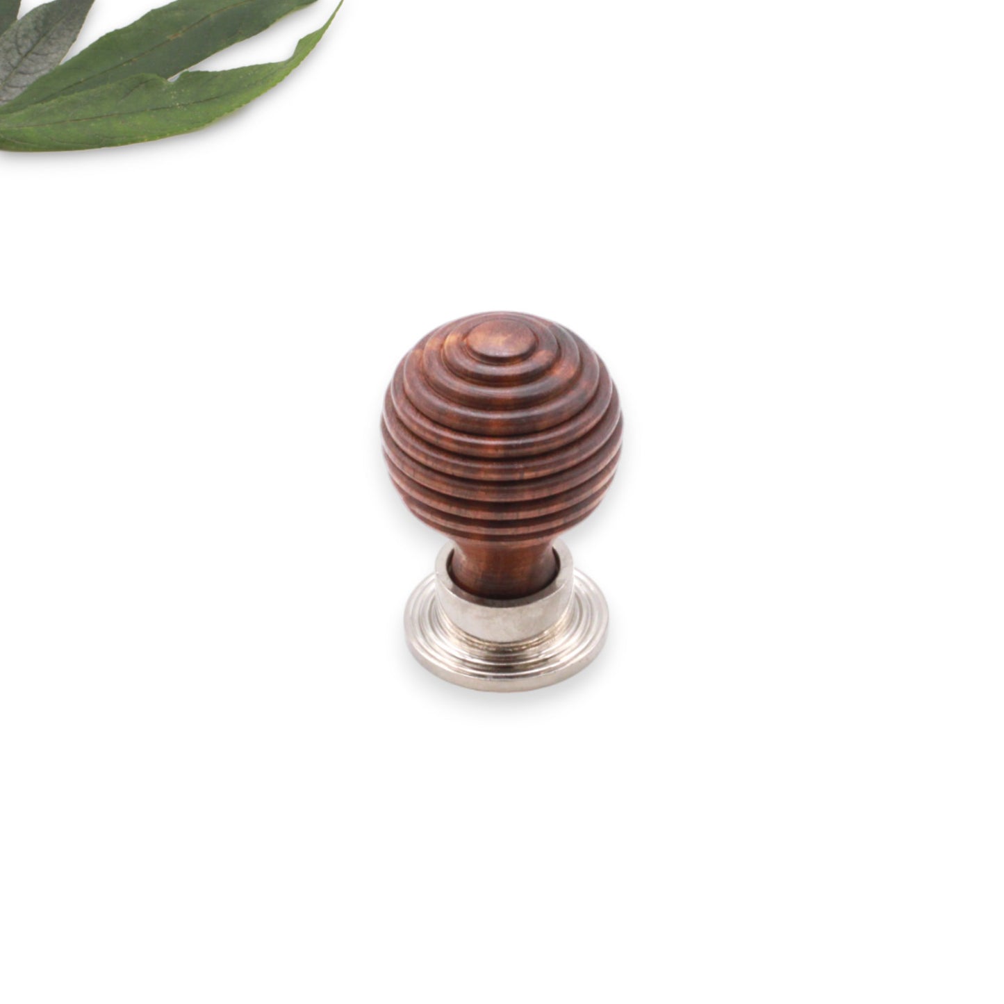 Palissandre Preston Petit bouton de placard Nickel poli