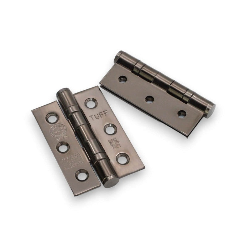 BB-Stoßscharnier aus CE7-Flussstahl – schwarzes Nickel