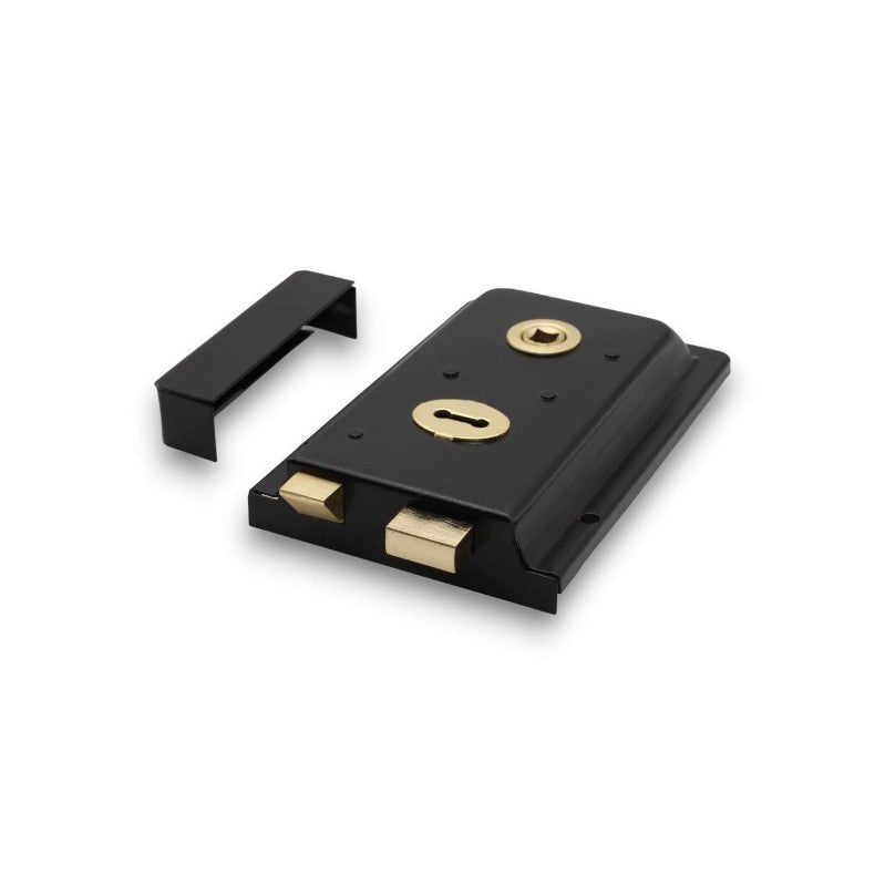 Iron Rim Lock - Fluted
