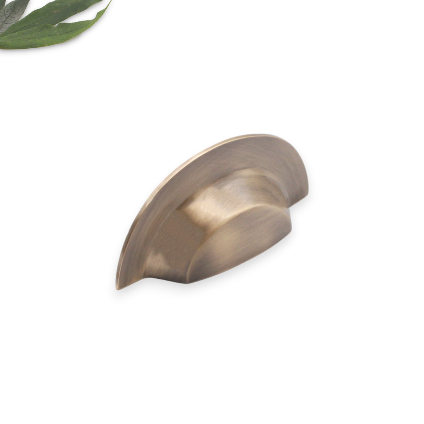 Poignée de coupe fine, grande taille, laiton antique