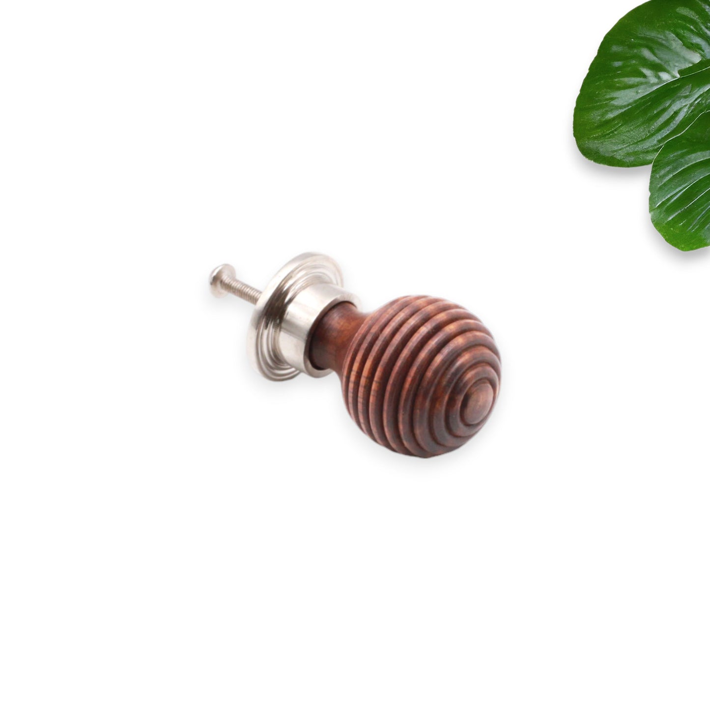 Palissandre Preston Petit bouton de placard Nickel poli