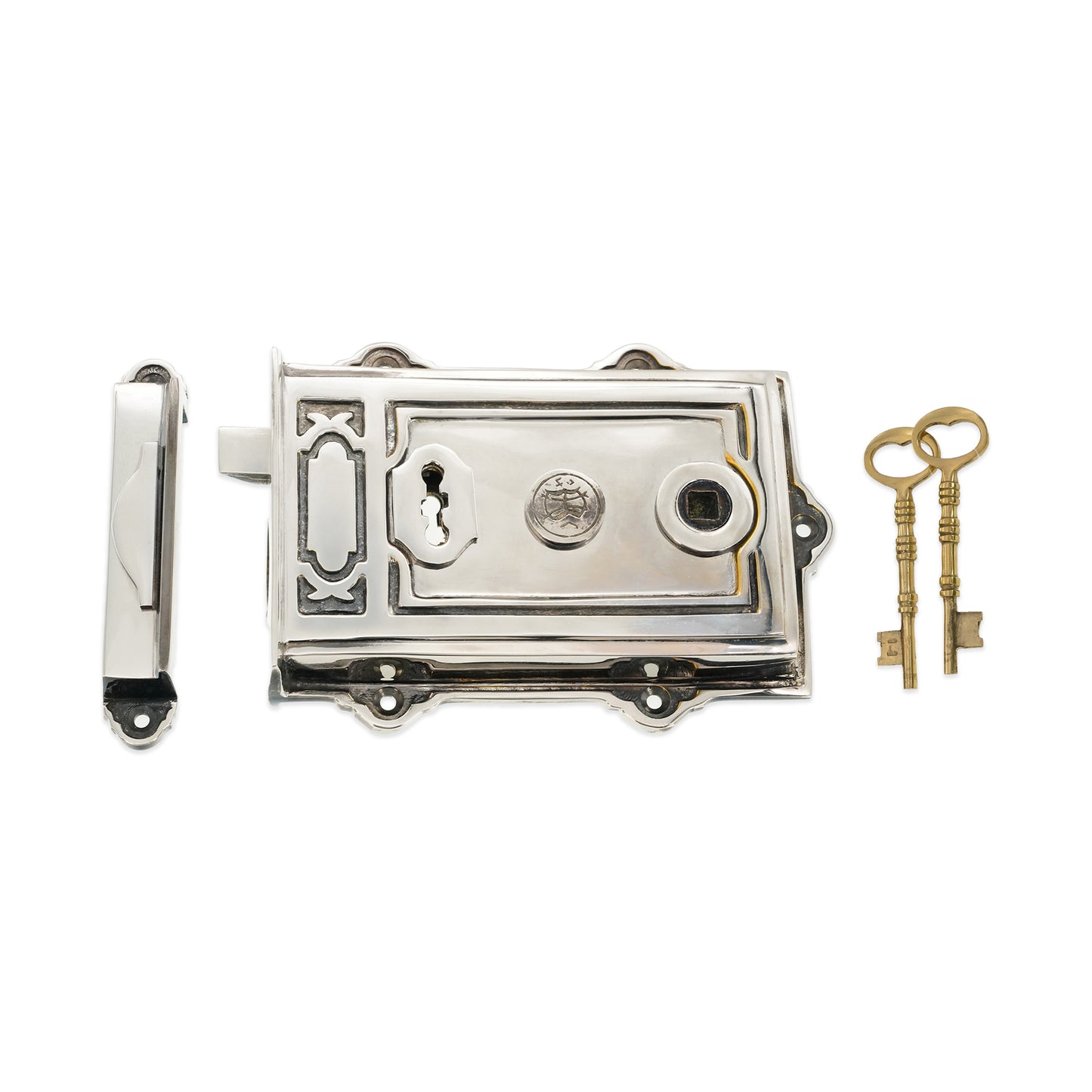 Davenport Felgenschloss aus gealtertem Nickel