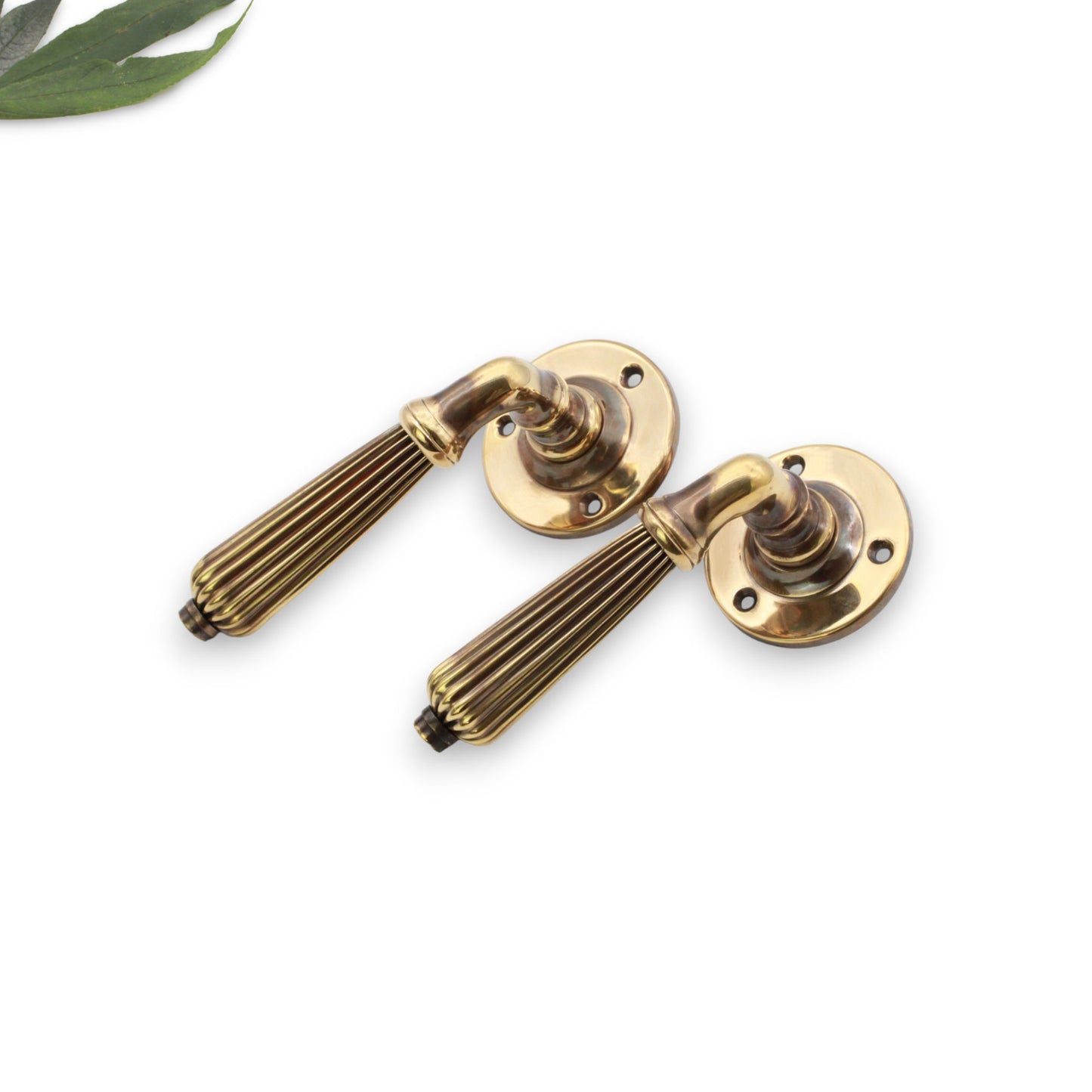 Regency Lever Door Handle Aged Brass