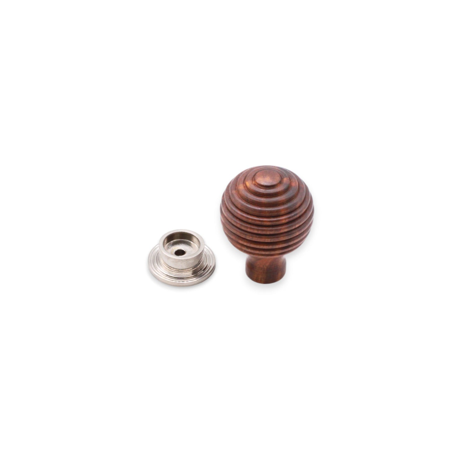 Palissandre Preston Petit bouton de placard Nickel poli