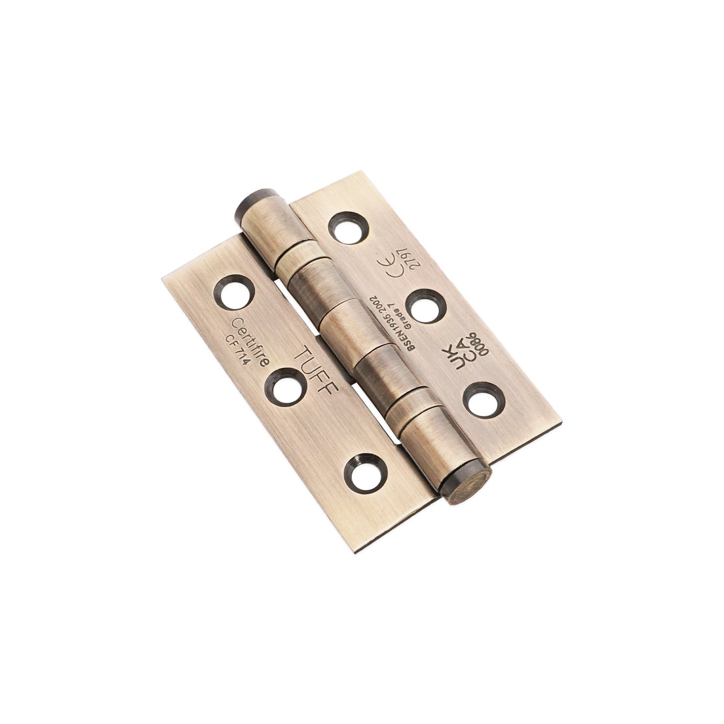 CE7 Mild Steel BB Butt Hinge - Aged Brass
