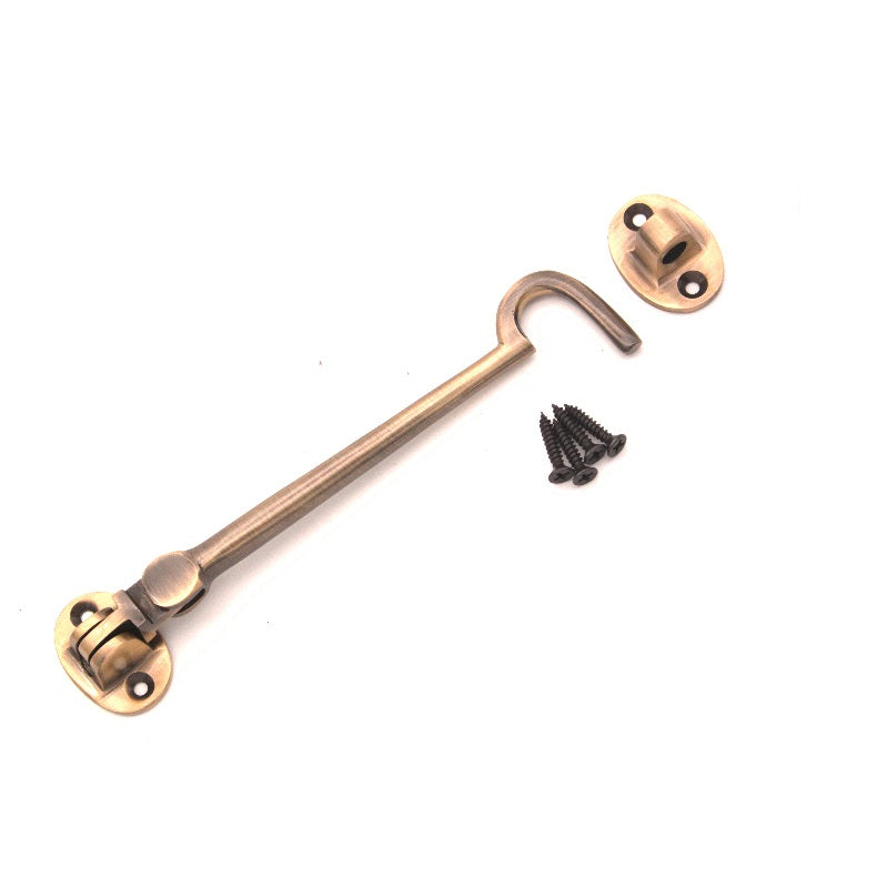 Leiser Kabinenhaken 10" – 250 mm, antikes Messing