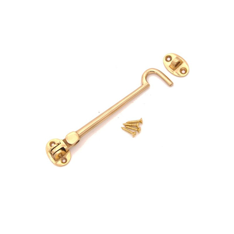 Silent Cabin Hook 6" - 150mm Polished Brass Home Decor