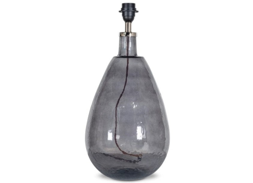 Baba Recycled Glass Table Lamp - Smoke