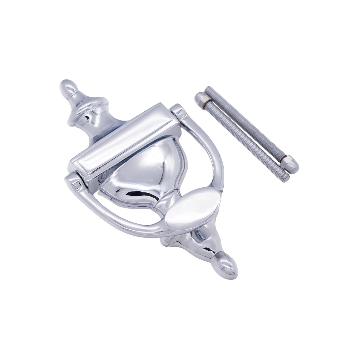 Polished Chrome Victorian Door Knocker Home Decor