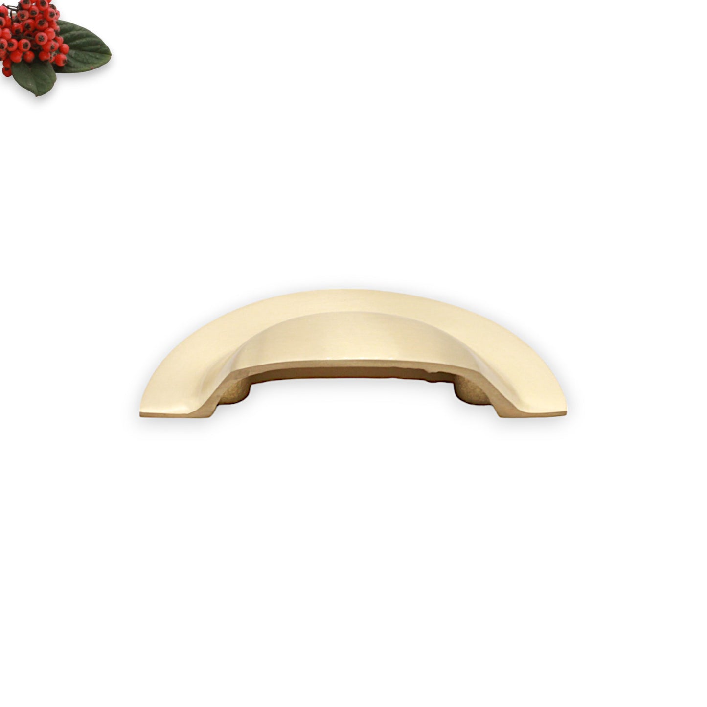 Slim Cup Handle Large Satin Brass