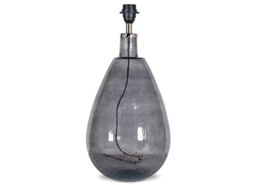 Baba Recycled Glass Table Lamp - Smoke