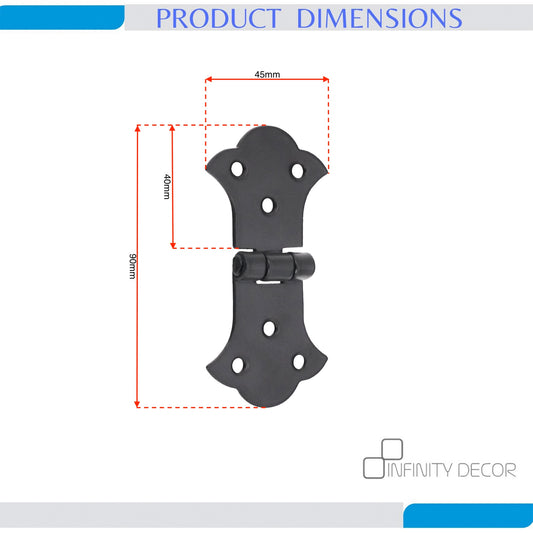Butterfly 2" Hinge Black