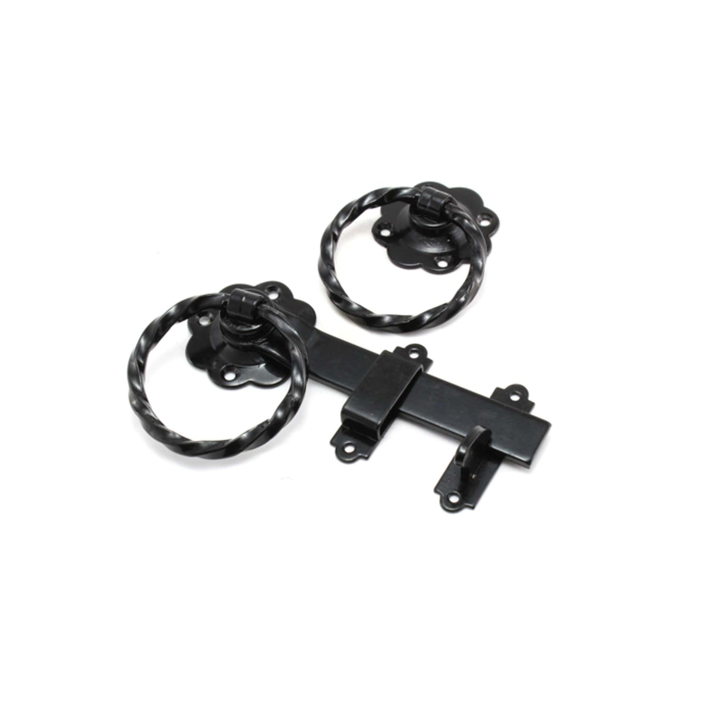 Black Ring Gate Latch Home Decor