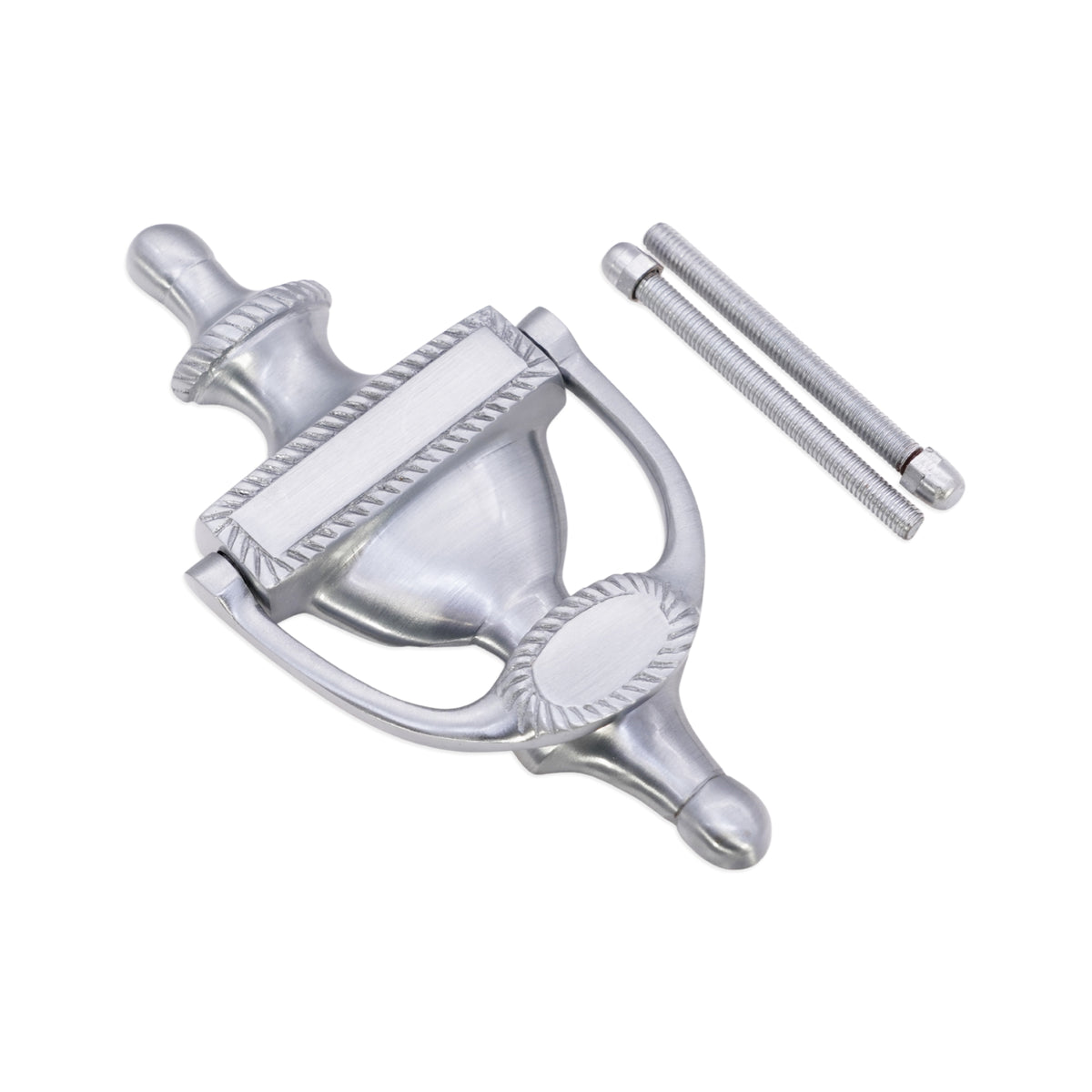 Satin Chrome Georgian Door Knocker Home Decor