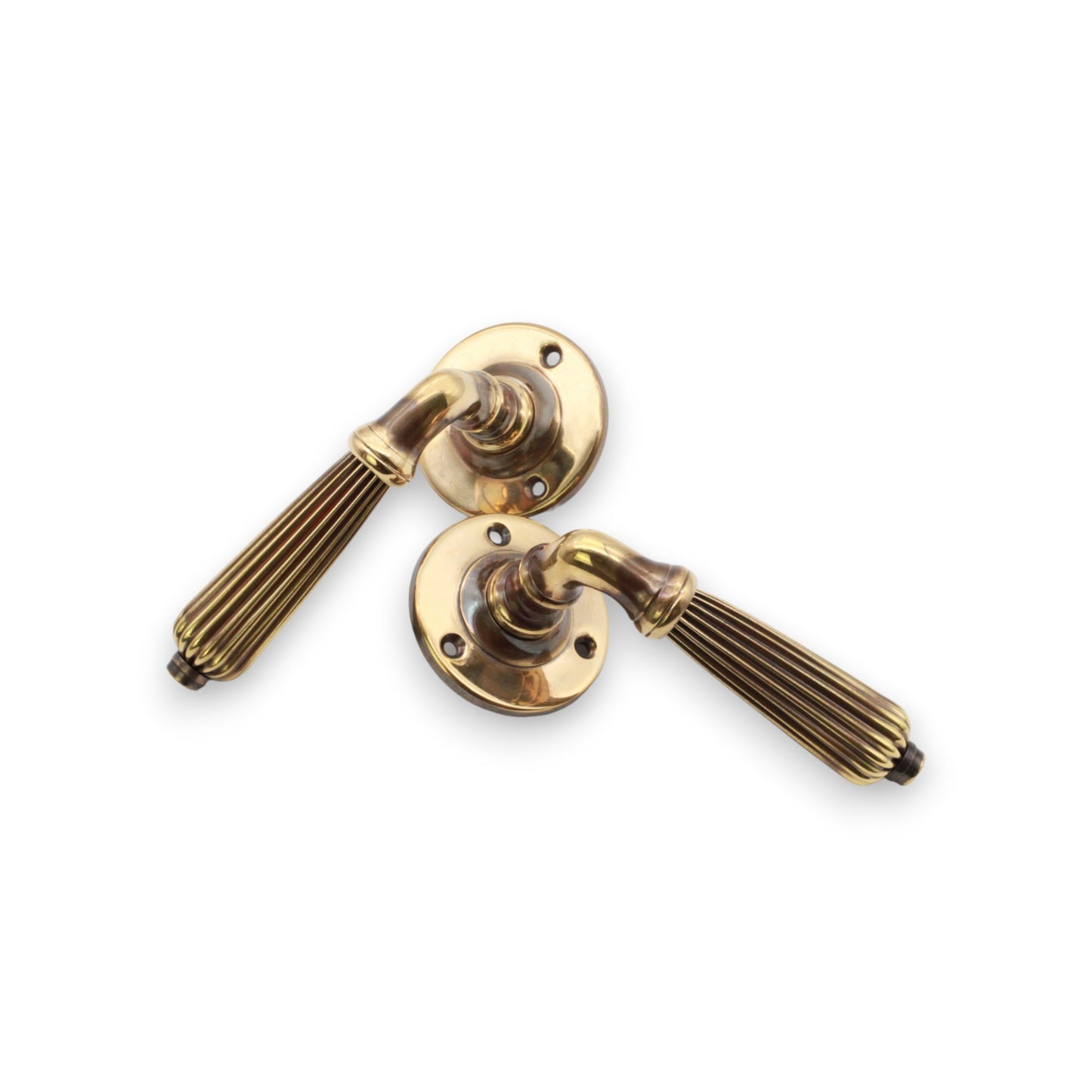 Regency Lever Door Handle Aged Brass