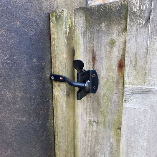 Iron Auto Gate Latch Black