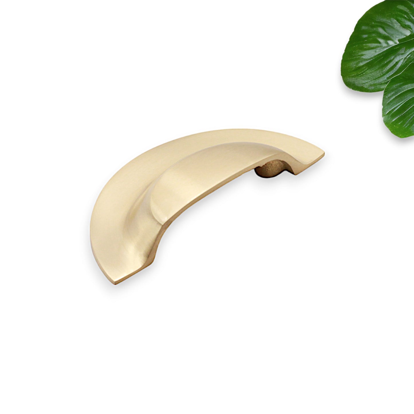 Slim Cup Handle Large Satin Brass