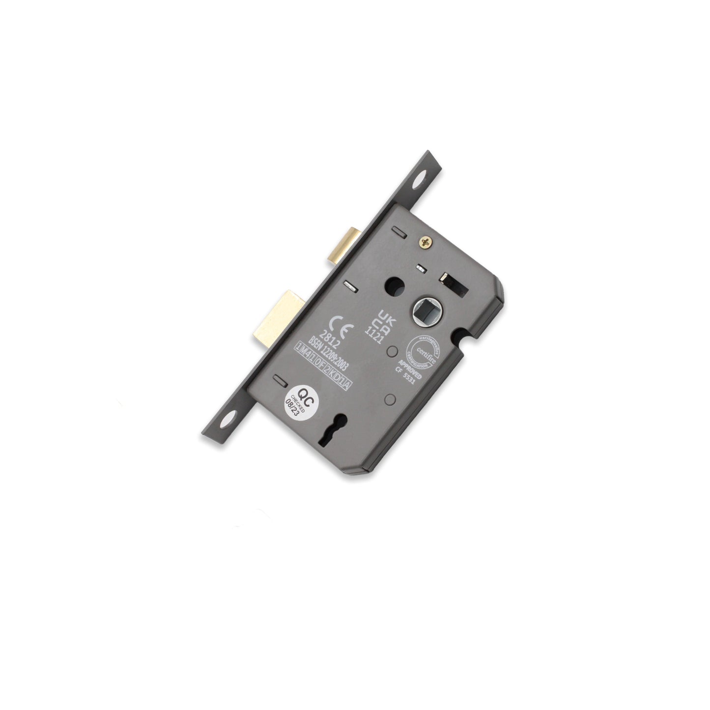 2.5" CE 3 Lever Mortice Sash Lock FD60 - Polished Chrome