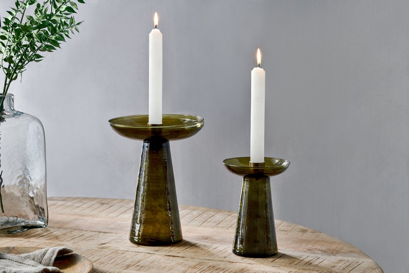 Glass Candle Holder Home Decor