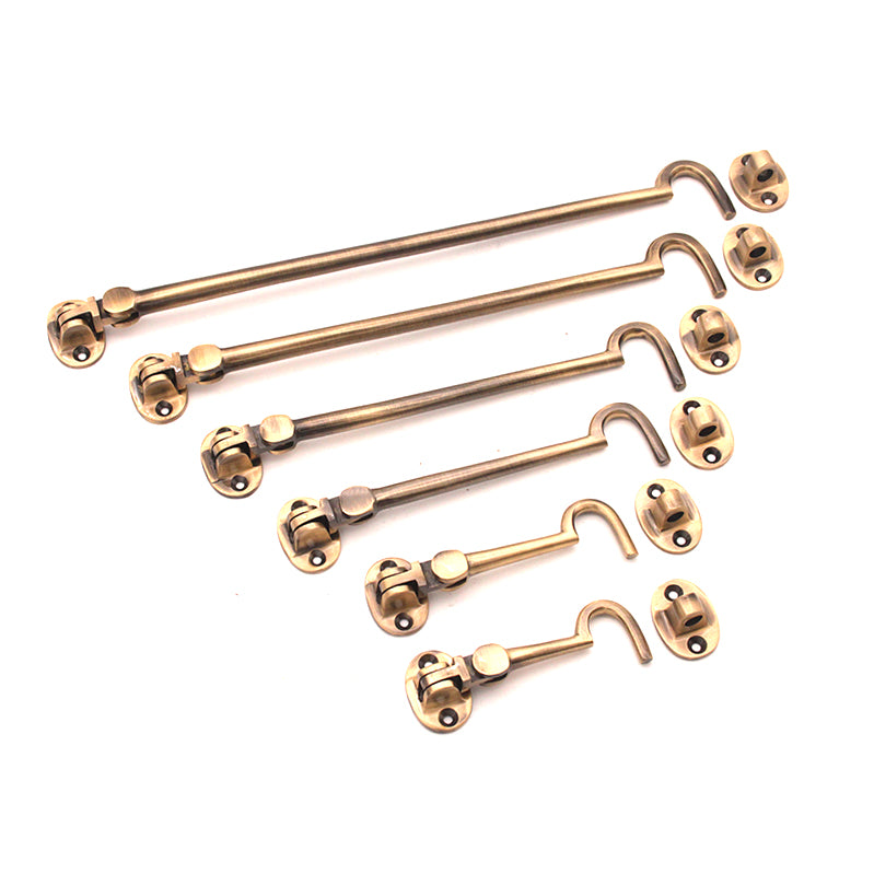 Leiser Kabinenhaken 3" – 75 mm, antikes Messing